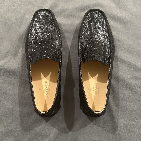 Clorinda Antinori  Loafers Mens 9.5/42.5 Crocodile Leather Made In Italy Slip On main image 5